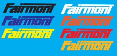 Fairmont Modern Vinyl Sticker