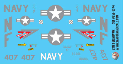 Estes Greyhawk Decal Set