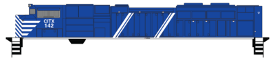 CIT Group SD70M-2s Blue Scheme Decal Set