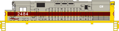 Conrail Alco C424 ex EL Patchout Decal Set