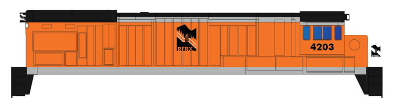 Rick Franklin Corp RFRX B23-7 Locomotive Decals