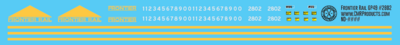N Scale - Frontier Rail GP49 Locomotive Decals