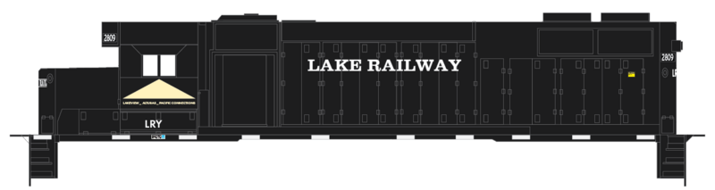 Lake Railway GP49 Locomotive Decals