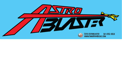 Estes Astroblaster Decal Set