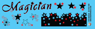 Estes Magician Rocket Decals