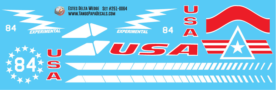 Estes Delta Wedge Decals
