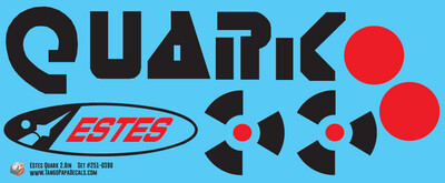 Estes Quark 2.6in Decal Set
