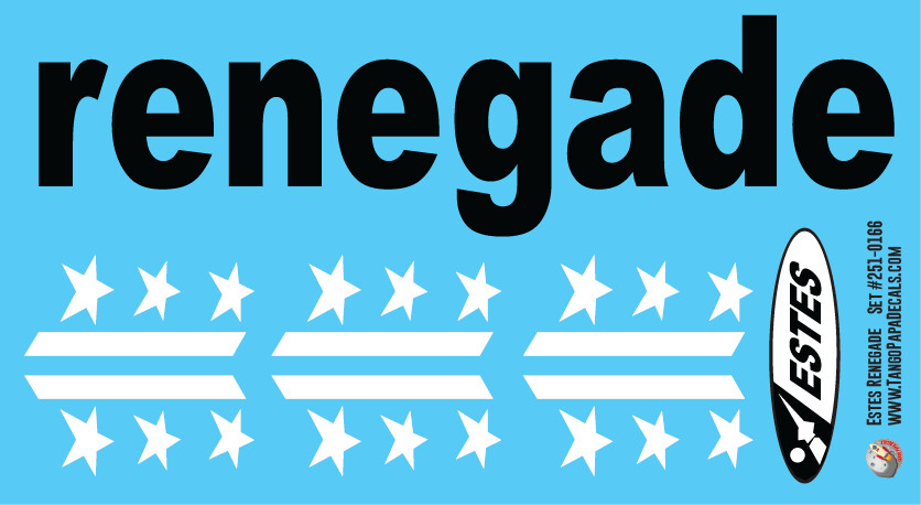 Estes Renegade Decals