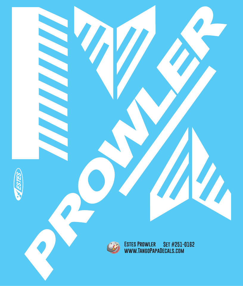 Estes Prowler Decal Set