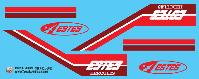 Estes Hercules Decals