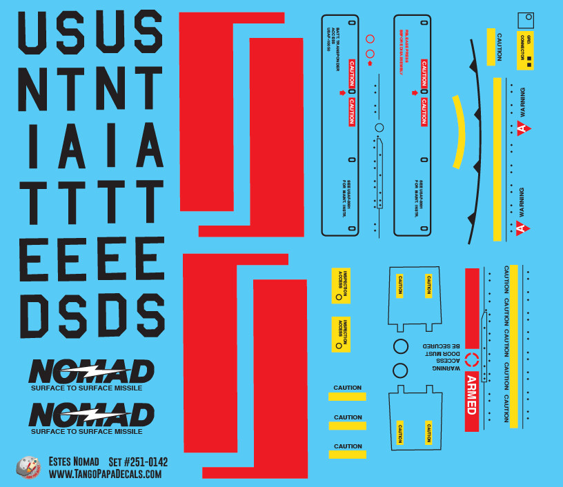 Estes Nomad Decals