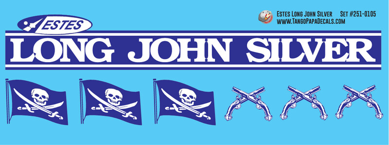 Estes Long John Silver Decals