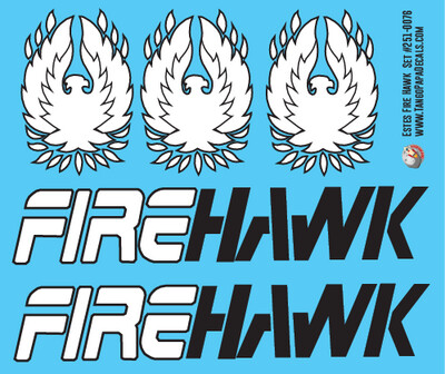 Estes Firehawk Decal Set