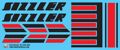 Estes Sizzler Decals