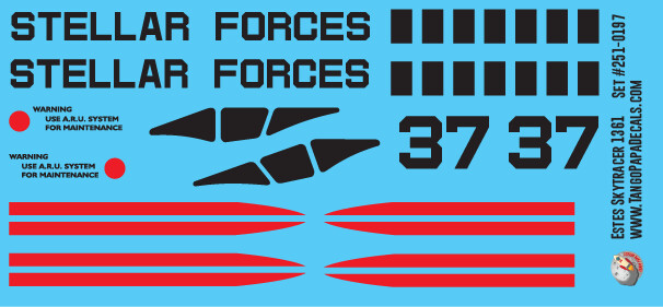 Estes Skytracer Decal Set