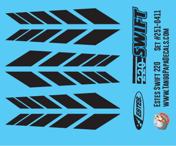 Estes Swift 220 Decals