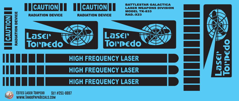 Estes Laser Torpedo Decals