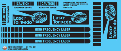Estes Laser Torpedo Decals