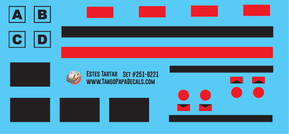 Estes Tartar Decal Set