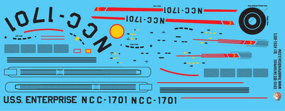 Estes USS Enterprise Decal Set