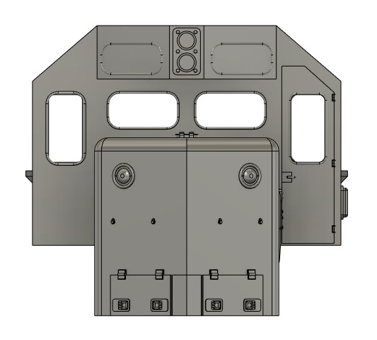 Locomotive Train Parts - Burlington Northern GP50 Crew Cab