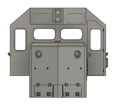 Locomotive Train Parts - Burlington Northern GP50 Crew Cab
