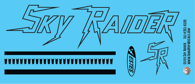Estes Sky Raider Decal Set