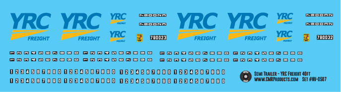 Semi Trailer YRC Freight 40ft