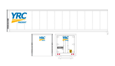 Semi Trailer YRC Freight 40ft