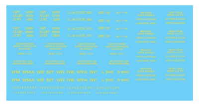 Freight Car Data - Open Hopper 70t - Roman Yellow Decals