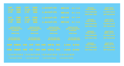 Freight Car Data - Open Hopper 70t - Gothic Yellow Decals