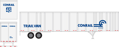 Semi-Trailer Conrail Trailvan v2