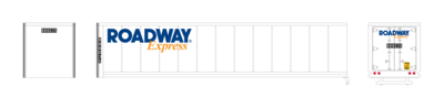 Semi Trailer Roadway Express Logo 40ft​