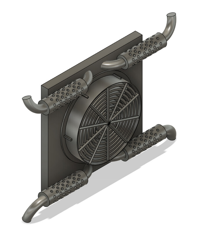 Locomotive Detail Parts - EMD E/F 4 Exhaust HEP Unit