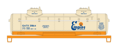 Empire Motor Oil 2 Dome Tank Car Decals