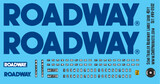 HO Scale - Semi Trailer Roadway Large Logo 40ft Decals