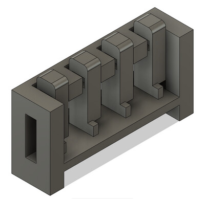 HO Scale Scenery Parts - Short EOT Rack with EOT Devices