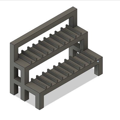 Scenery Detail Parts - Coupler Rack no Couplers