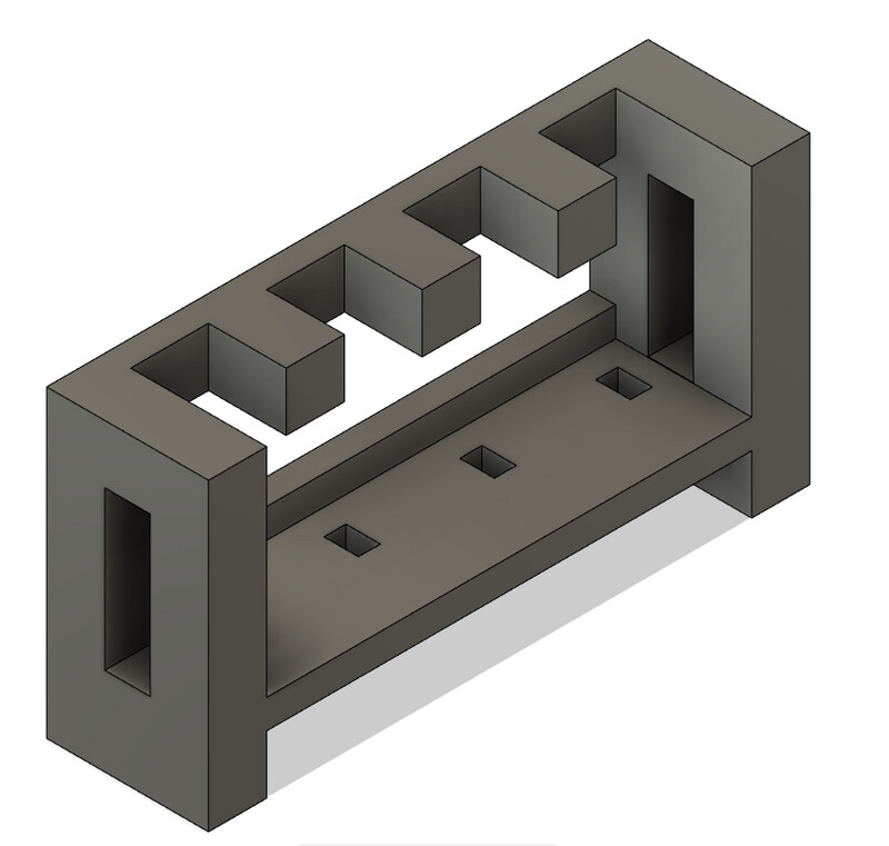 Scenery Detail Parts - Short EOT Rack no EOT Devices