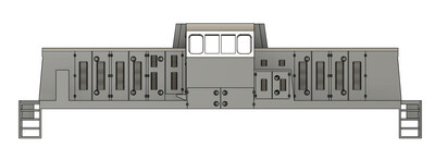 N Scale GE SL-144 Centercab Locomotive Shell