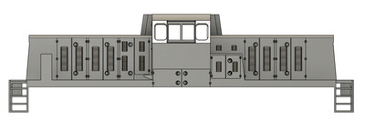 N Scale GE SL-144 Centercab Locomotive With All Weather Window Shell