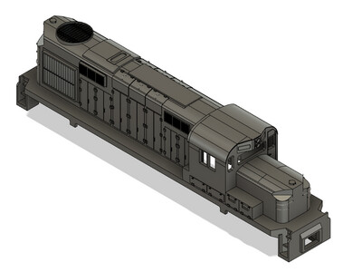 N Scale Alco RS-36 Locomotive Shell