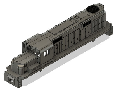 N Scale Alco RS-36 Locomotive Shell