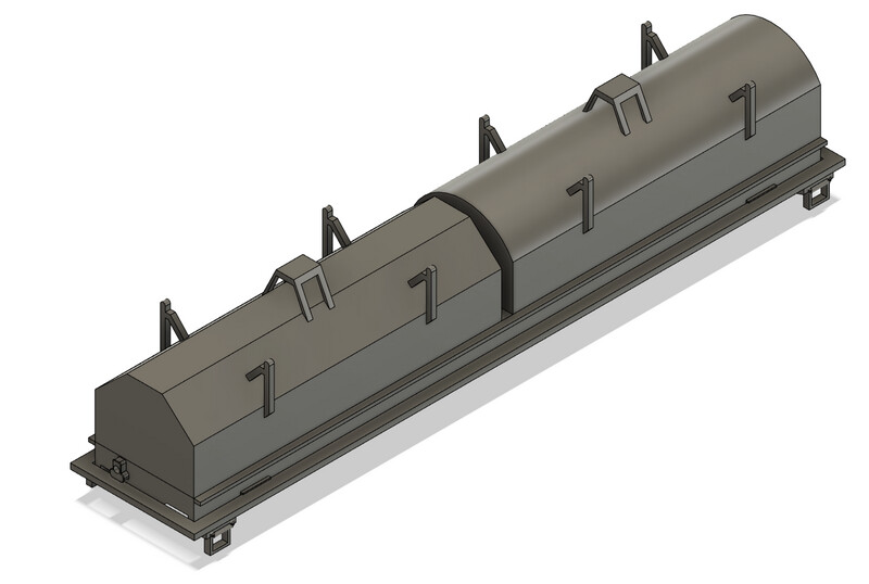 N Scale - Evans 100t Coil Car - Mixed Hoods