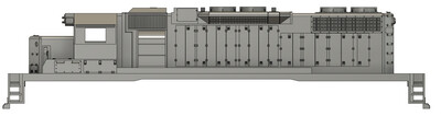 TT Scale SD38-2 With Dynamic Locomotive Shell