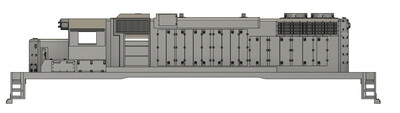 N Scale SD38-2 non Dynamic Locomotive Shell