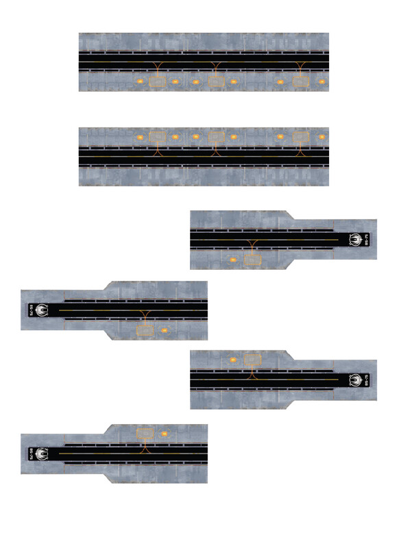 Battlestar Galactica Landing Deck Decals