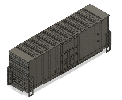 N Scale - 40ft High Cube Box Car Plug Door