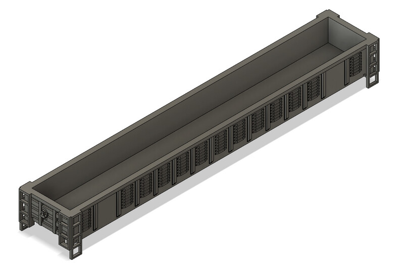 N Scale - Greenbrier/Trinity Rail 67ft Waffle Side Gondola