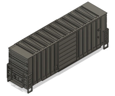 N Scale - 40ft High Cube Box Car Youngstown Door Outside Braced